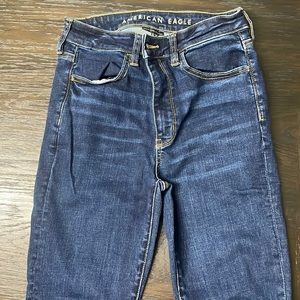 Dark blue American Eagle Jeans. Never worn. Size 6.